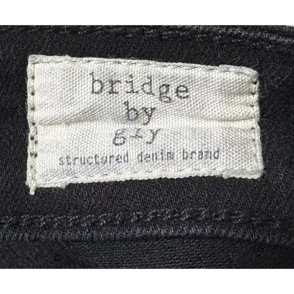 Bridge by Gly High Rise Cropped Flare Black Jeans Size 29 - Picture 5 of 6